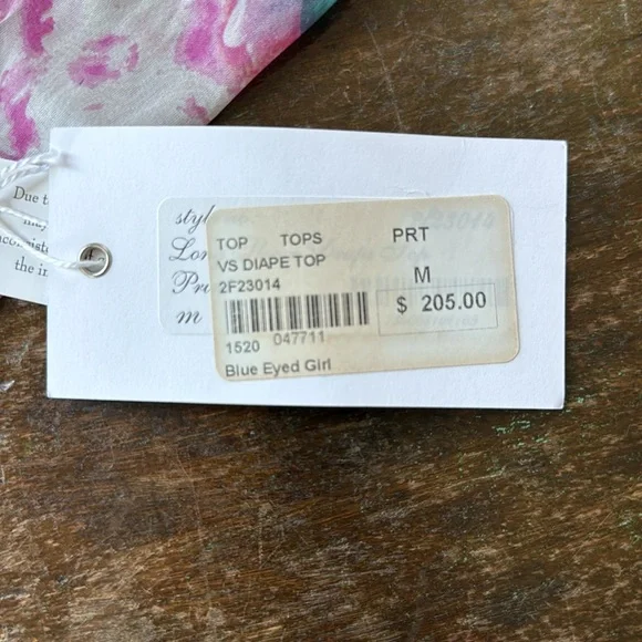 100% silk Fifteen Twenty Pink and Purple Wrap Blouse - Picture 7 of 8